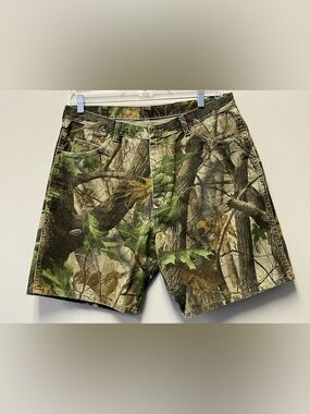 VTG Wrangler Realtree Camo Shorts USA Made Y2K Streetwear—Mens 38